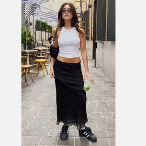 Lioness Devon Maxi Skirt Black Size XL 200232